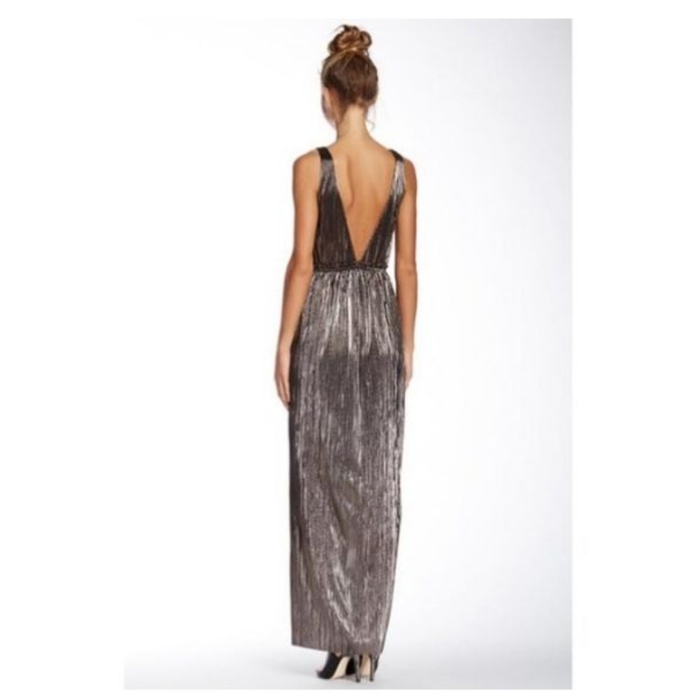BCBGeneration metalic pleated dress - Picture 2 of 8